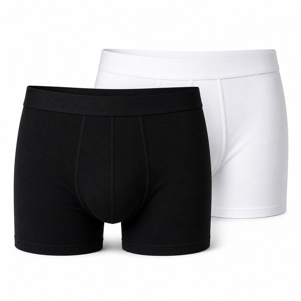 Lot de Boxer Blanc et Noir + Cadeau offert